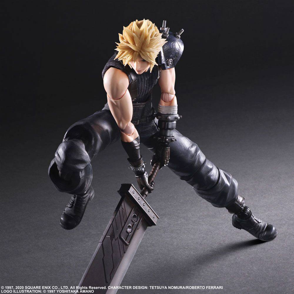 Square-Enix Final Fantasy VII Remake Cloud Strife Play Arts Kai Ver. 2 Actionfigur