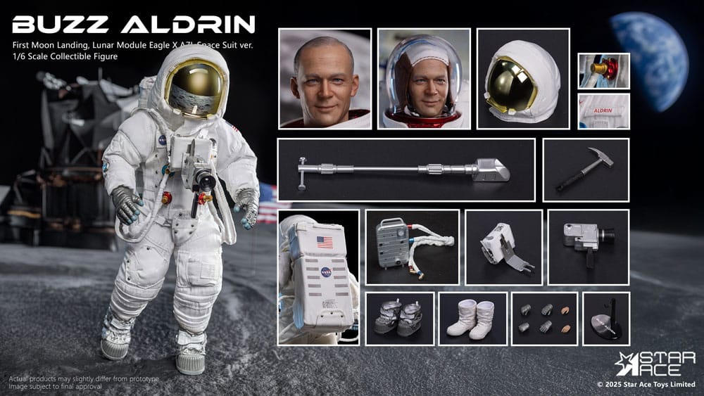 Star Ace Toys Apollo 11 Buzz Aldrin 1/6 NASA Actionfigur