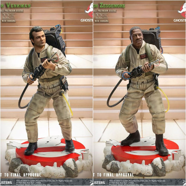 Star Ace Toys Ghostbusters Peter Venkmann + Winston Zeddemore Twin Pack 1/8 Statuen