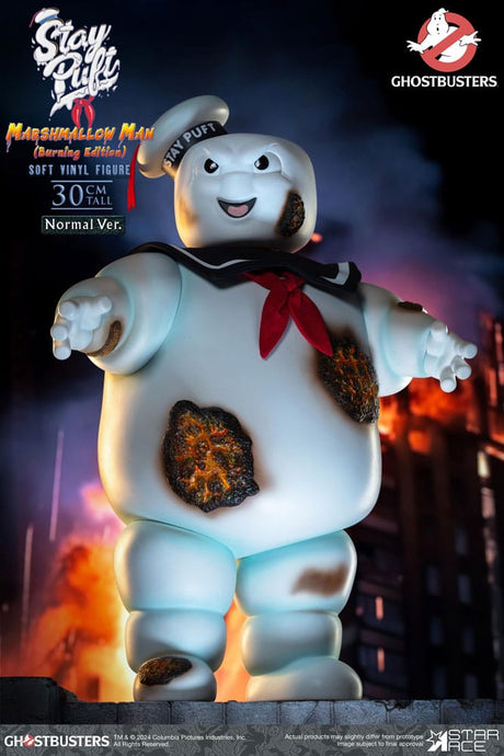 Star Ace Toys Ghostbusters - Stay Puft Marshmallow Man Burning Edition Normal Version Soft Vinyl 30 cm Statue