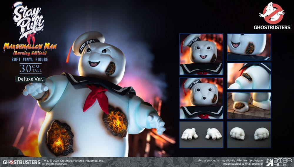 Star Ace Toys Ghostbusters Stay Puft Marshmallow Man Burning Edition Deluxe Statue