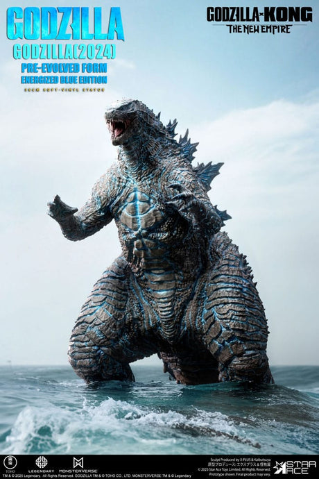 Star Ace Toys Godzilla vs. Kong The New Empire Godzilla (2024) Evolved Blue Edition Soft Vinyl Statue