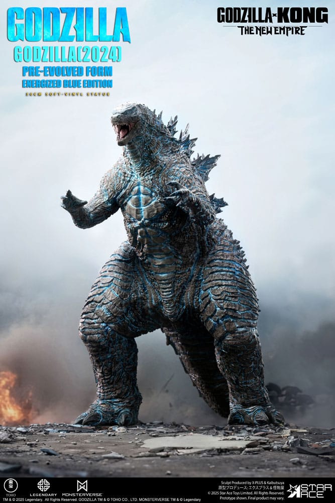Star Ace Toys Godzilla vs. Kong The New Empire Godzilla (2024) Evolved Blue Edition Soft Vinyl Statue