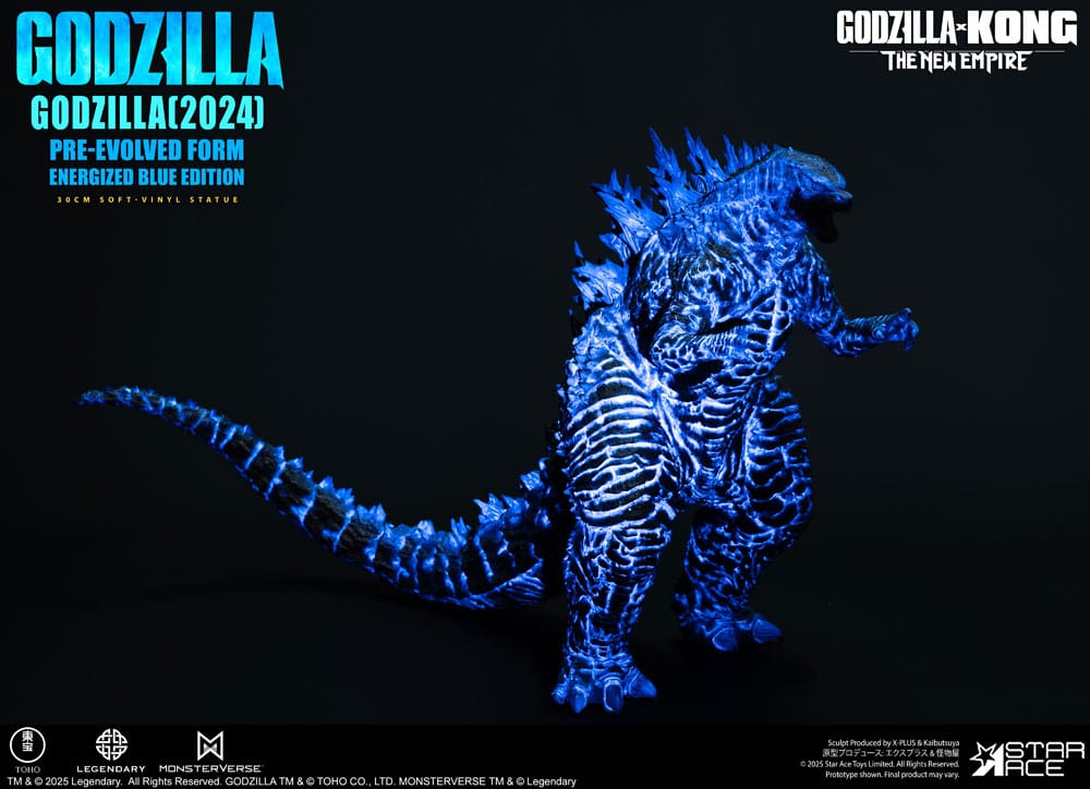 Star Ace Toys Godzilla vs. Kong The New Empire Godzilla (2024) Evolved Blue Edition Soft Vinyl Statue