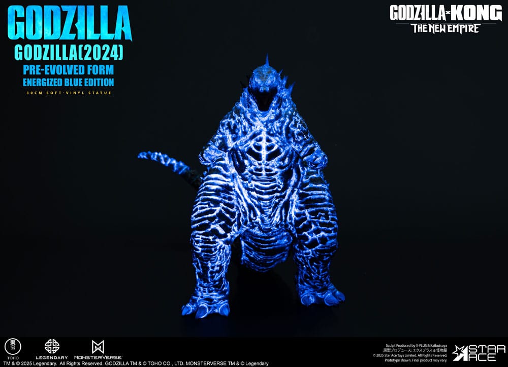 Star Ace Toys Godzilla vs. Kong The New Empire Godzilla (2024) Evolved Blue Edition Soft Vinyl Statue