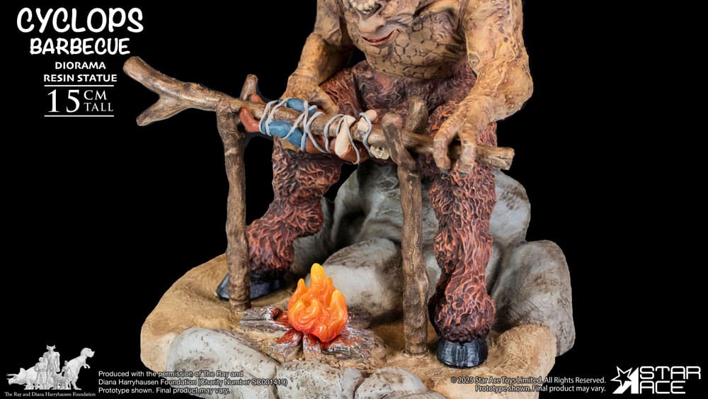 Star Ace Toys Ray Harryhausen Cyclops Barbecue Scene Diorama 1/8 Statue