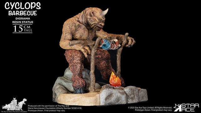 Star Ace Toys Ray Harryhausen Cyclops Barbecue Scene Diorama 1/8 Statue
