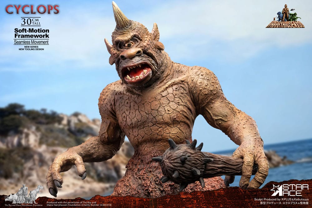Star Ace Toys Ray Harryhausen Cyclops Soft-Motion Series Statue