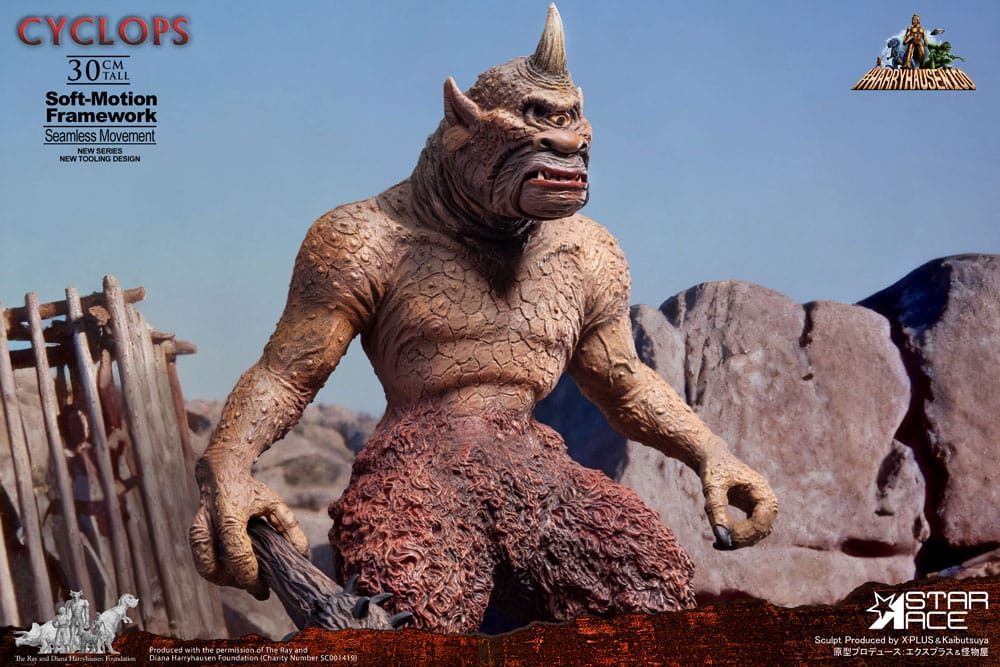Star Ace Toys Ray Harryhausen Cyclops Soft-Motion Series Statue