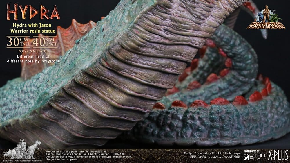 Star Ace Toys Ray Harryhausen Hydra with Jason Warrior Painted Resin Statue