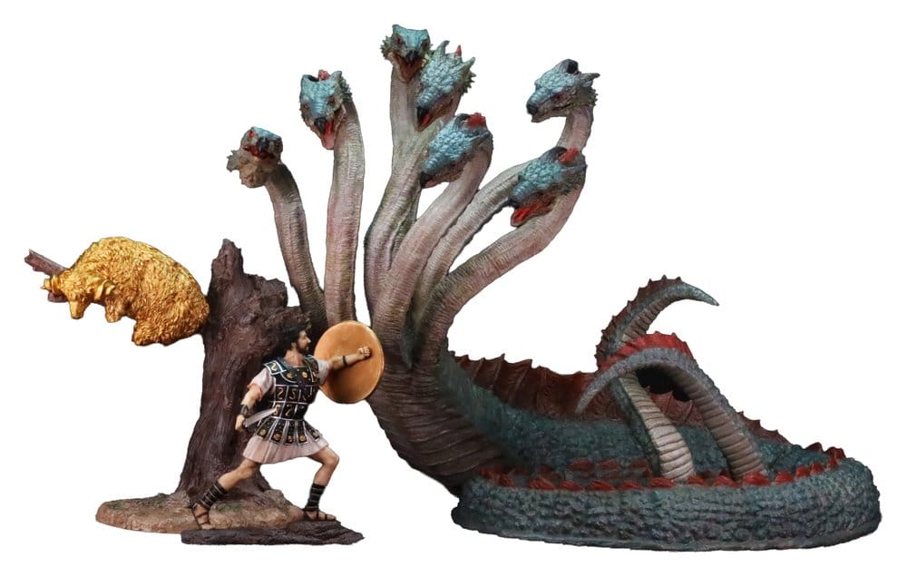 Star Ace Toys Ray Harryhausen Hydra with Jason Warrior & Golden Fleece Painted Resin Statue Set