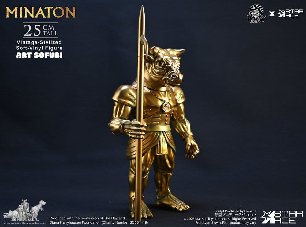 Star Ace Toys Ray Harryhausen Minaton Vintage-Style Soft Vinyl Statue