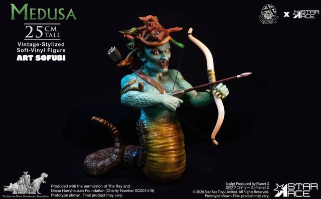 Star Ace Toys Ray Harryhausen Soft Vinyl Medusa Vintage-Style Statue