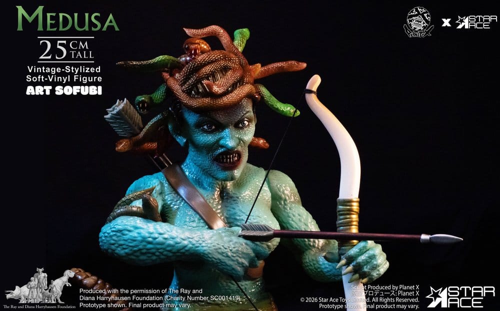 Star Ace Toys Ray Harryhausen Soft Vinyl Medusa Vintage-Style Statue