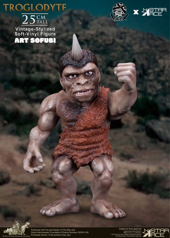 Star Ace Toys Ray Harryhausen Troglodyte Vintage-Style Soft Vinyl Statue