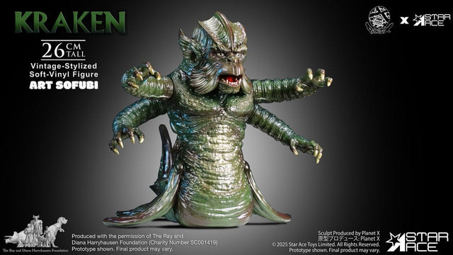 Star Ace Toys Ray Harryhausens The Kraken Vintage Style Soft Vinyl Statue