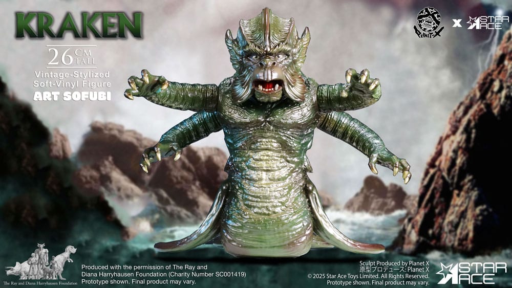 Star Ace Toys Ray Harryhausens The Kraken Vintage Style Soft Vinyl Statue