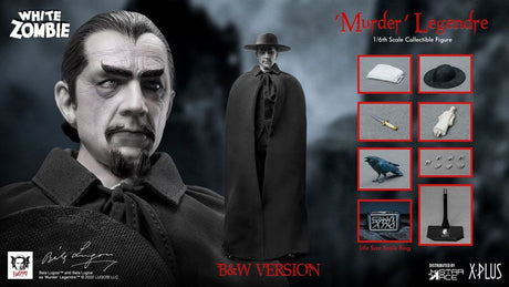 Star Ace Toys The White Zombie Murder Legendre (Bela Lugosi) B&W Version My Favourite Movie 1/6 Actionfigur