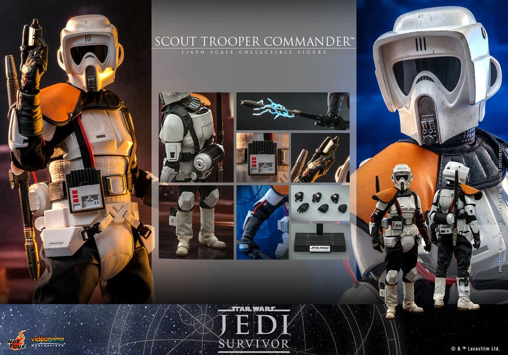 Star Wars: Jedi Survivor Videogame Masterpiece Actionfigur 1/6 Scout Trooper Commander 30 cm Hot Toys