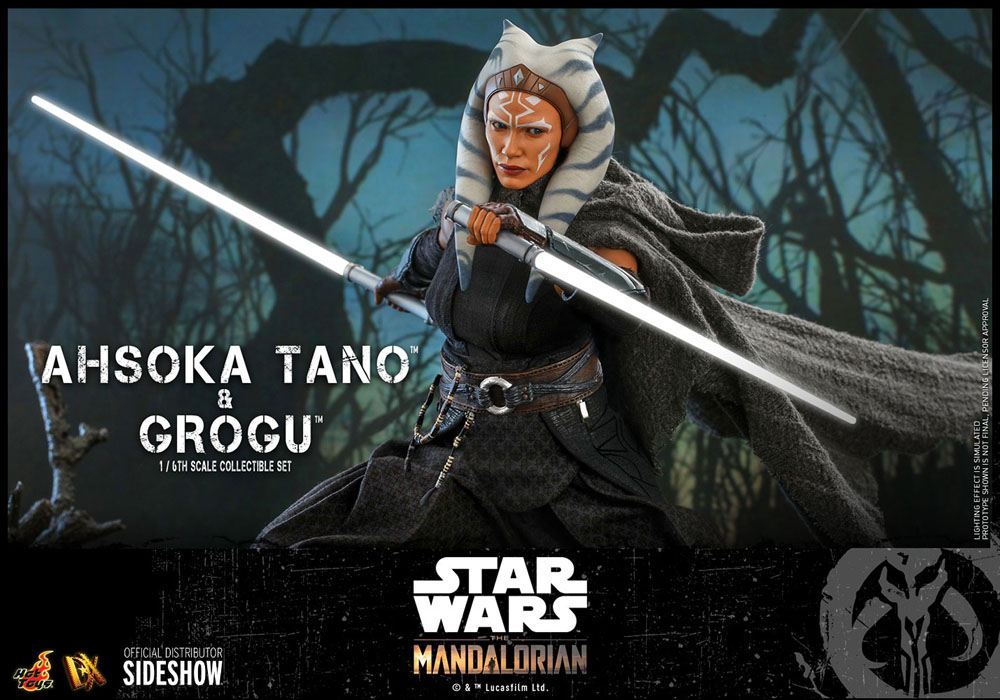 Star Wars The Mandalorian Actionfiguren Doppelpack 1/6 Ahsoka Tano & Grogu 29 cm Hot Toys