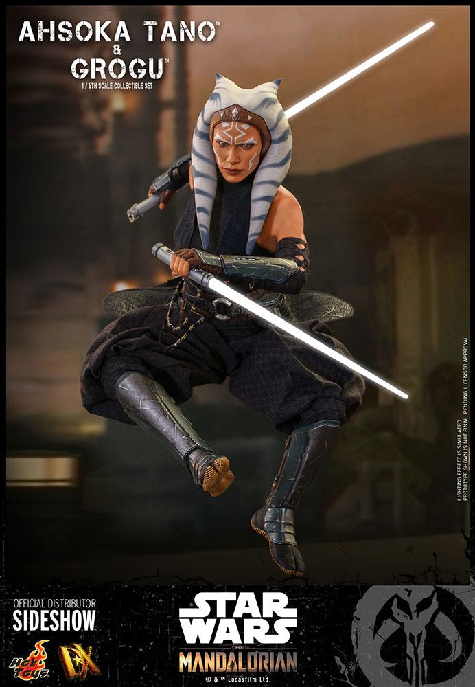 Star Wars The Mandalorian Actionfiguren Doppelpack 1/6 Ahsoka Tano & Grogu 29 cm Hot Toys