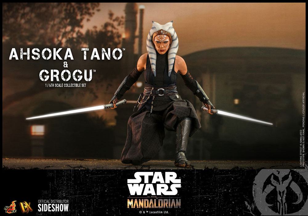 Star Wars The Mandalorian Actionfiguren Doppelpack 1/6 Ahsoka Tano & Grogu 29 cm Hot Toys