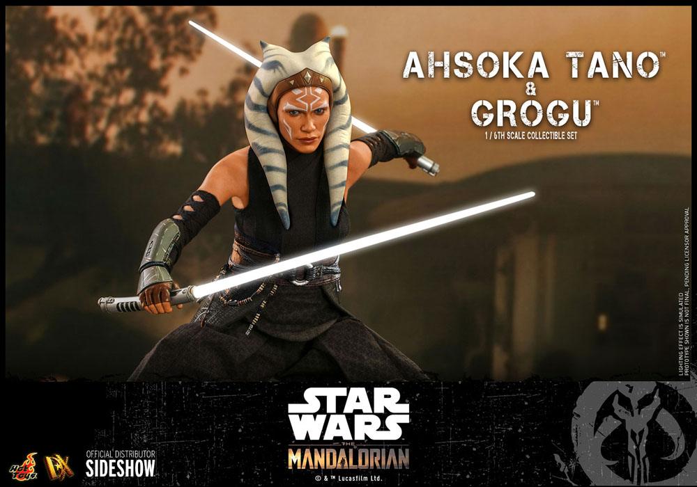 Star Wars The Mandalorian Actionfiguren Doppelpack 1/6 Ahsoka Tano & Grogu 29 cm Hot Toys