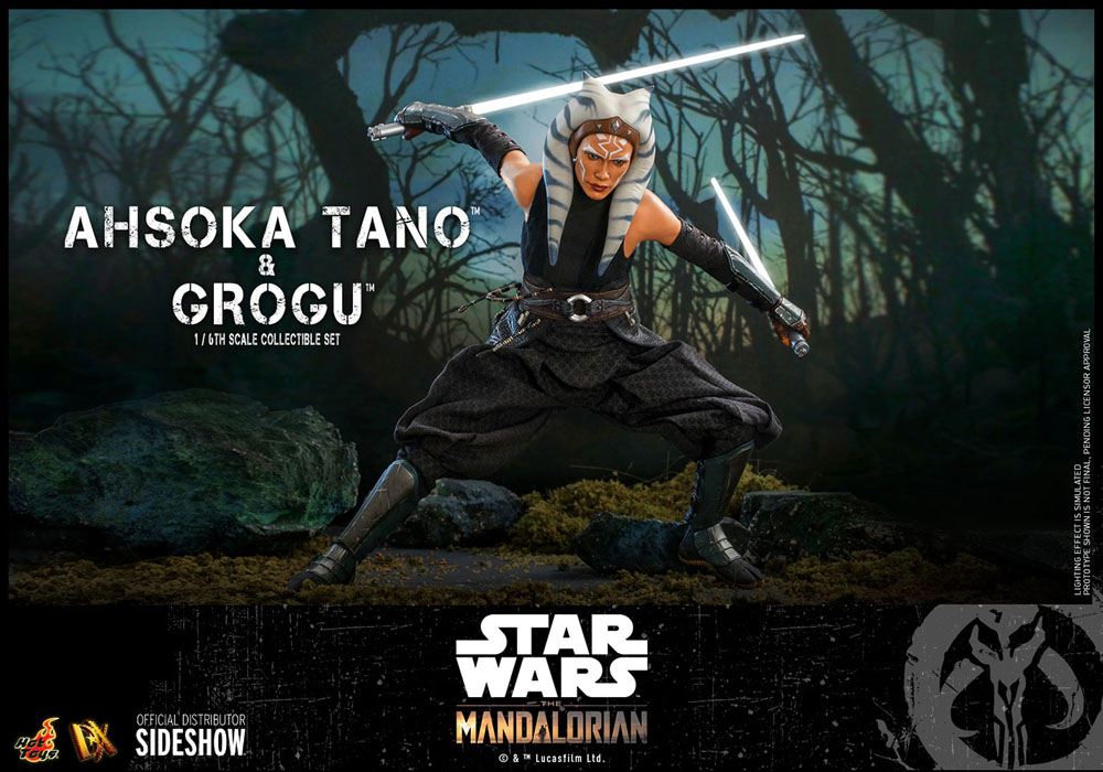 Star Wars The Mandalorian Actionfiguren Doppelpack 1/6 Ahsoka Tano & Grogu 29 cm Hot Toys