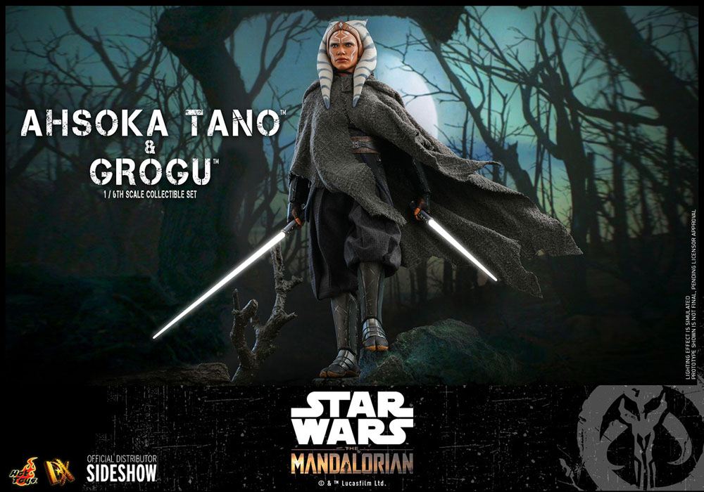 Star Wars The Mandalorian Actionfiguren Doppelpack 1/6 Ahsoka Tano & Grogu 29 cm Hot Toys