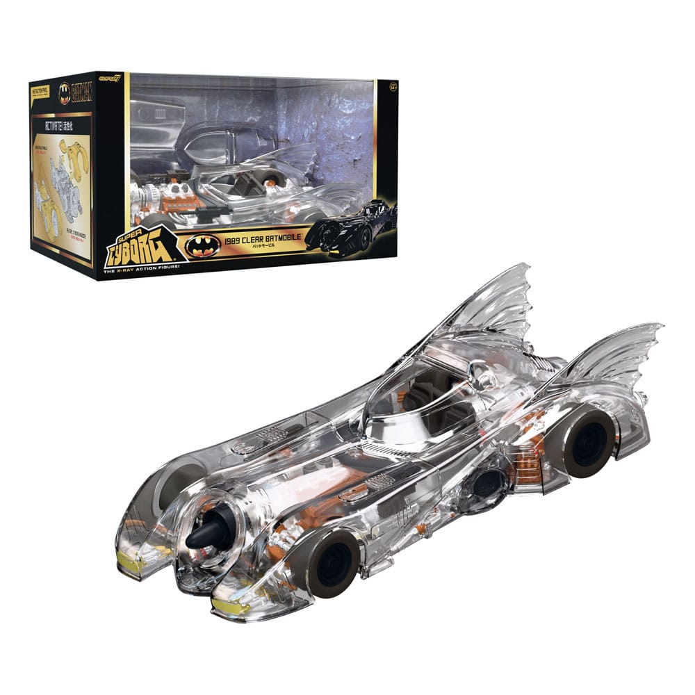 Super7 Batman 1989 Batmobile Super Cyborg (Clear) 1989 Fahrzeug