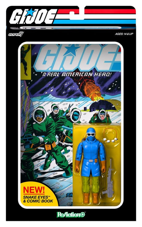 Super7 G.I. Joe Skybound Comic Box Series Issue #2 Snake Eyes ReAction+ Actionfigur