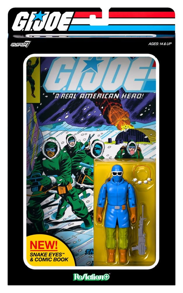 Super7 G.I. Joe Skybound Comic Box Series Issue #2 Snake Eyes ReAction+ Actionfigur