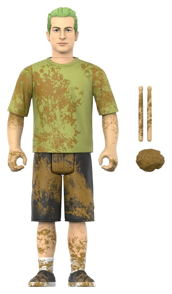 Super7 Green Day ReAction Tré Cool Wave 01 (Mud Fight) Actionfigur