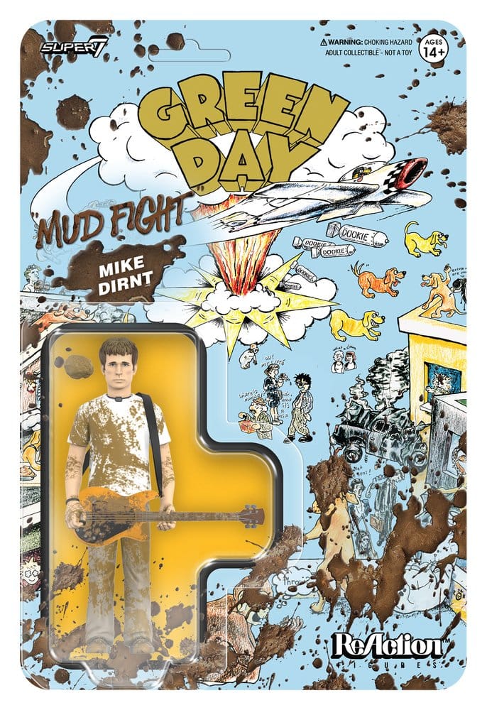 Super7 Green Day Wave 01 Mike Dirnt (Mud Fight) ReAction Actionfigur