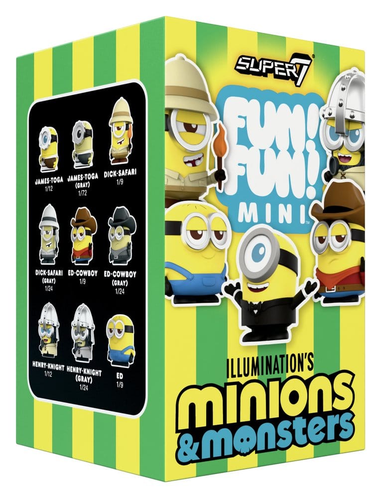 Super7 Minions Fun! Fun! Minifiguren Wave 01 Minions & Monsters Blind Box Display (9)