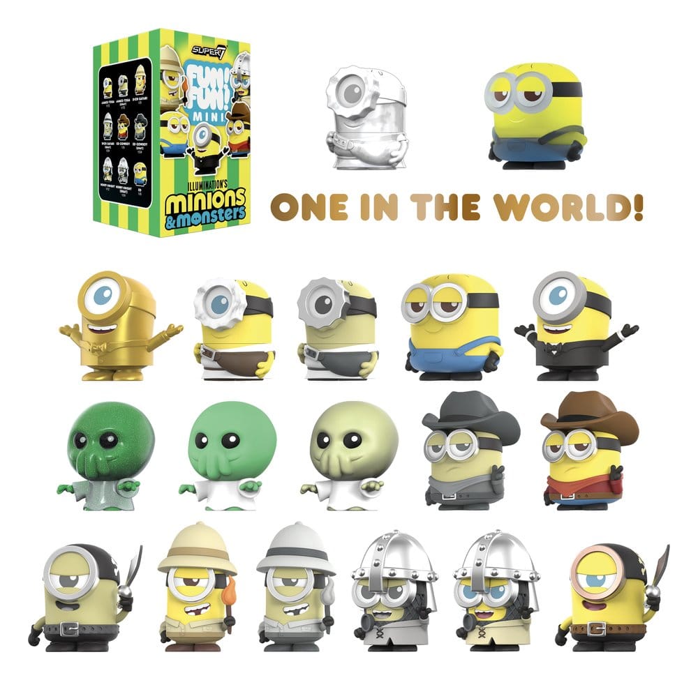 Super7 Minions Fun! Fun! Minifiguren Wave 01 Minions & Monsters Blind Box Display (9)
