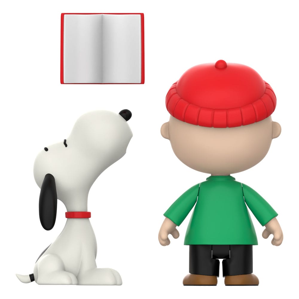 Super7 Peanuts ReAction Charlie Brown and Snoopy 2er-Pack (Caroling) Actionfiguren