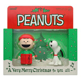 Super7 Peanuts ReAction Charlie Brown and Snoopy 2er-Pack (Caroling) Actionfiguren