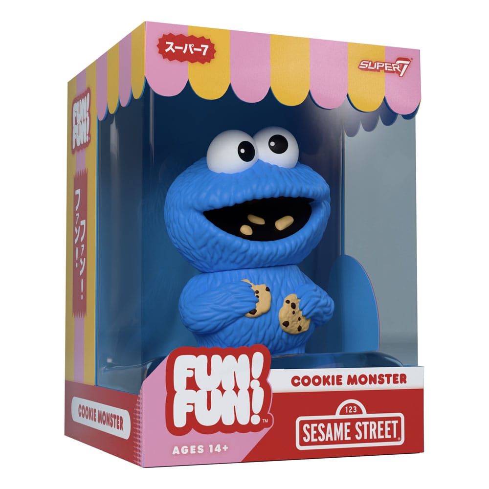 Super7 Sesamstraße FUN! FUN! Cookie Monster Wave 02 Soft Vinyl Figur