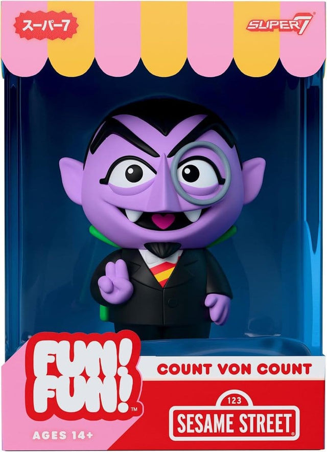 Super7 Sesamstraße Fun Fun Count Von Count Soft Vinyl Wave 01 Figur