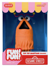 Super7 Sesamstraße Fun! Fun! Yip Yip Martian (Orange) Soft Vinyl Figur