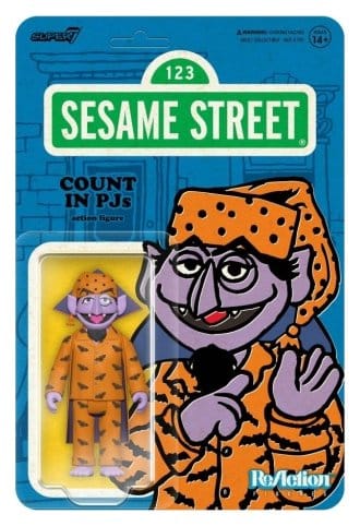 Super7 Sesamstraße ReAction Count Von Count (PJs) Wave 06 Actionfigur