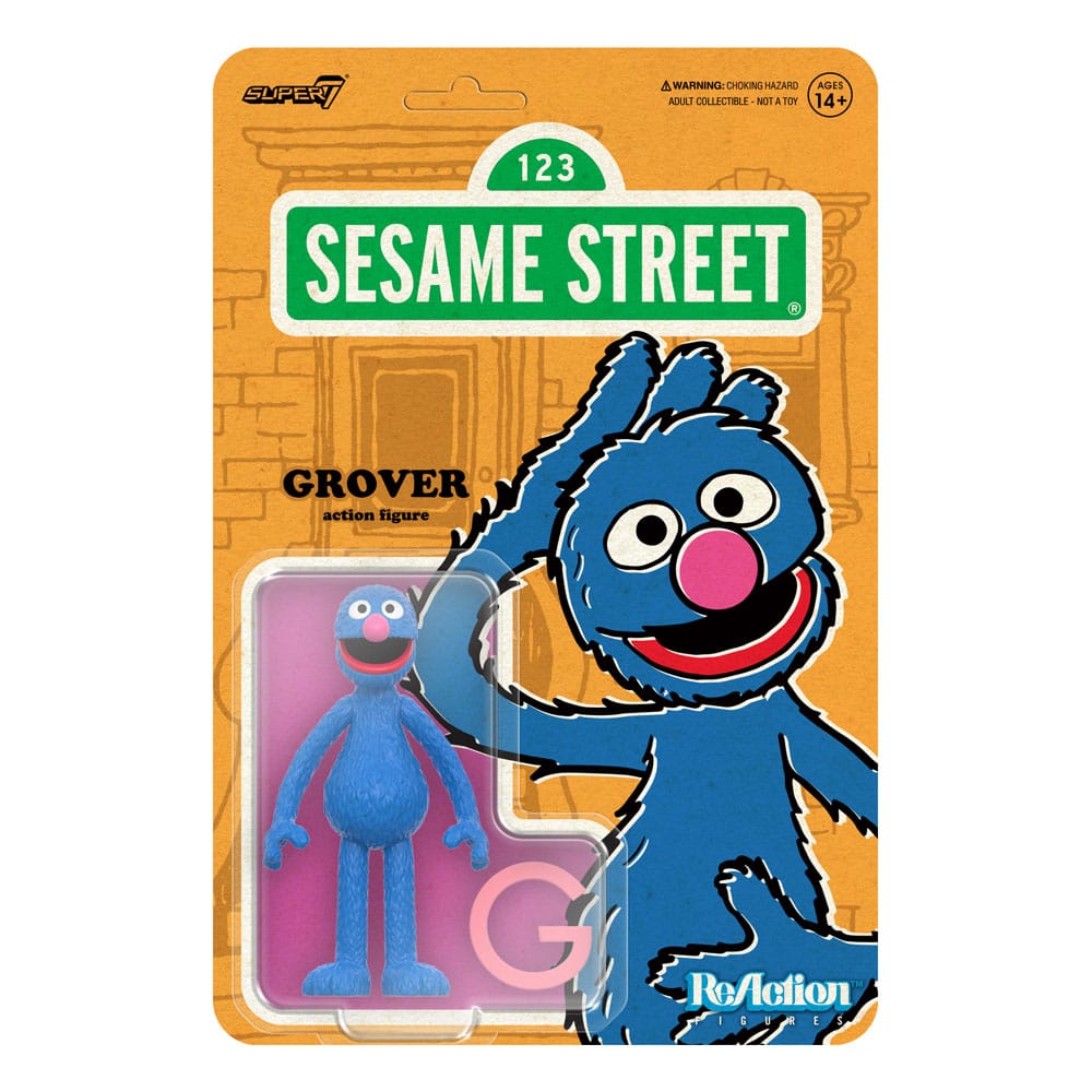 Super7 Sesamstraße ReAction Grover Wave 05 Actionfigur
