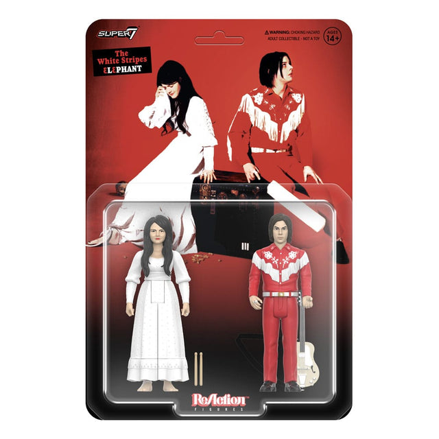 Super7 The White Stripes (Elephant) Wave 02 2er-Pack ReAction Actionfiguren