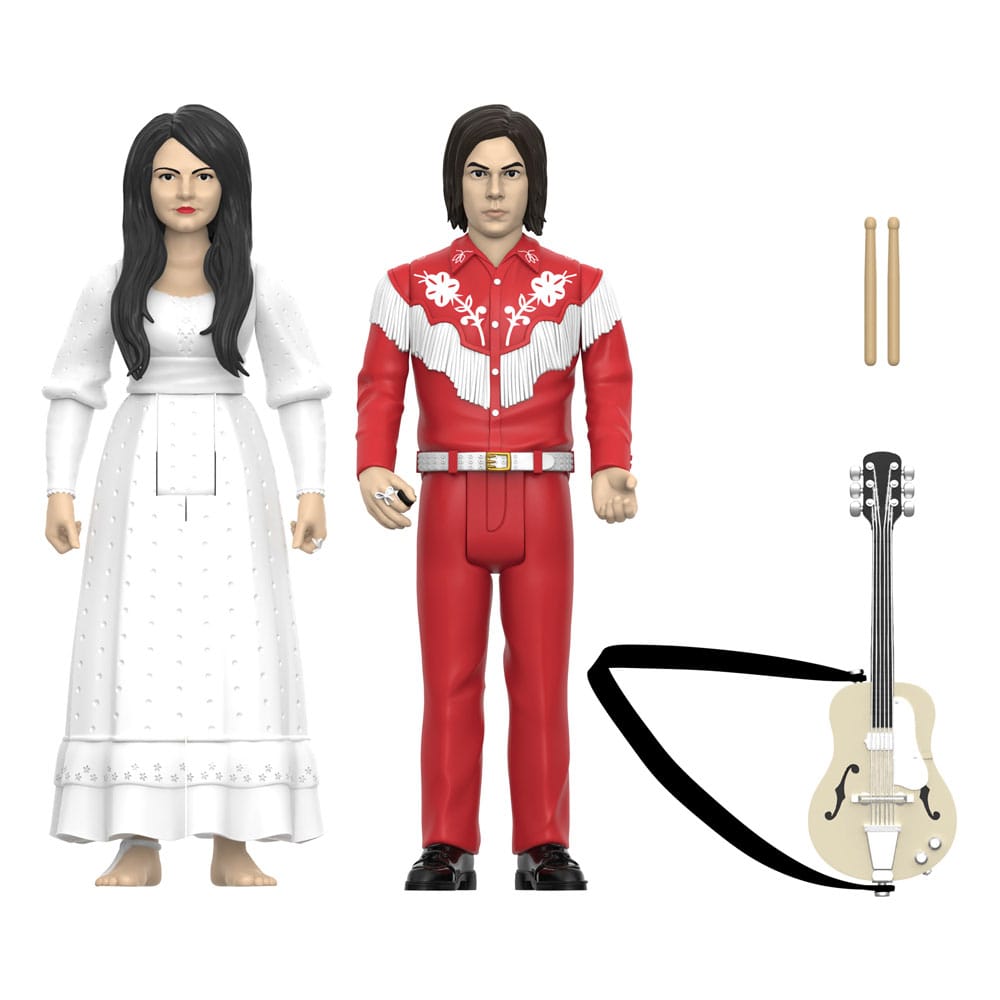 Super7 The White Stripes (Elephant) Wave 02 2er-Pack ReAction Actionfiguren