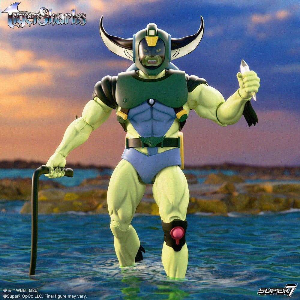 Super7 TigerSharks Ultimates T-Ray Wave 01 Actionfigur