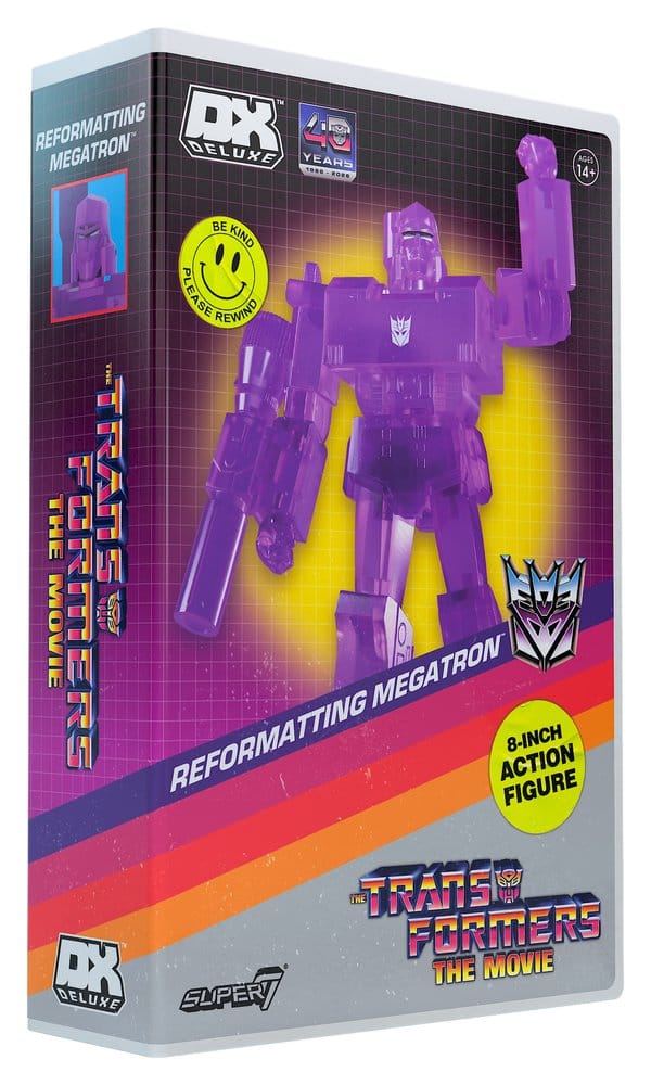 Super7 Transformers Deluxe Wave 02 Reformatting Megatron (VHS The Movie) Actionfigur
