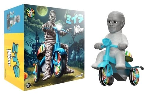 Super7 Universal Monsters Super Cycles The Mummy (Light Grey w/ Blue Trike) Fahrzeug