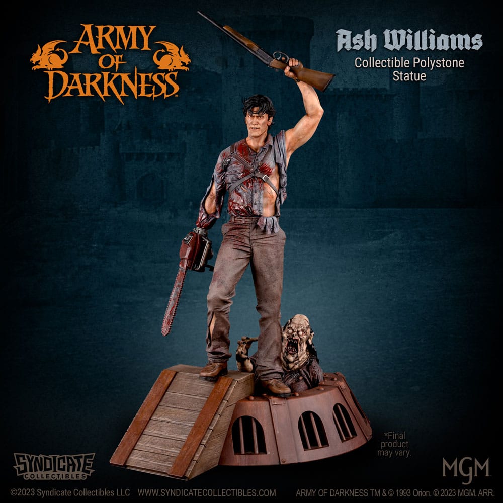 Syndicate Collectibles Armee der Finsternis Ash Williams 1/10 Statue - Beschädigte Verpackung