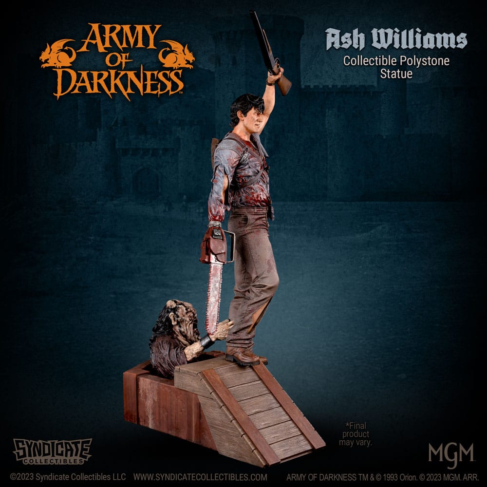 Syndicate Collectibles Armee der Finsternis Ash Williams 1/10 Statue - Beschädigte Verpackung
